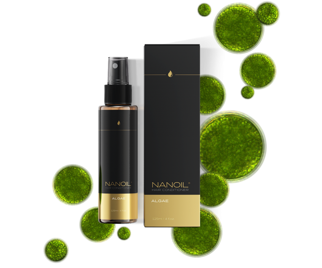 bedste balsam til tørt hår med alger Nanoil